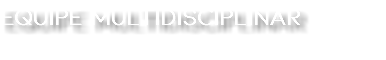 EQUIPE MULTIDISCIPLINAR